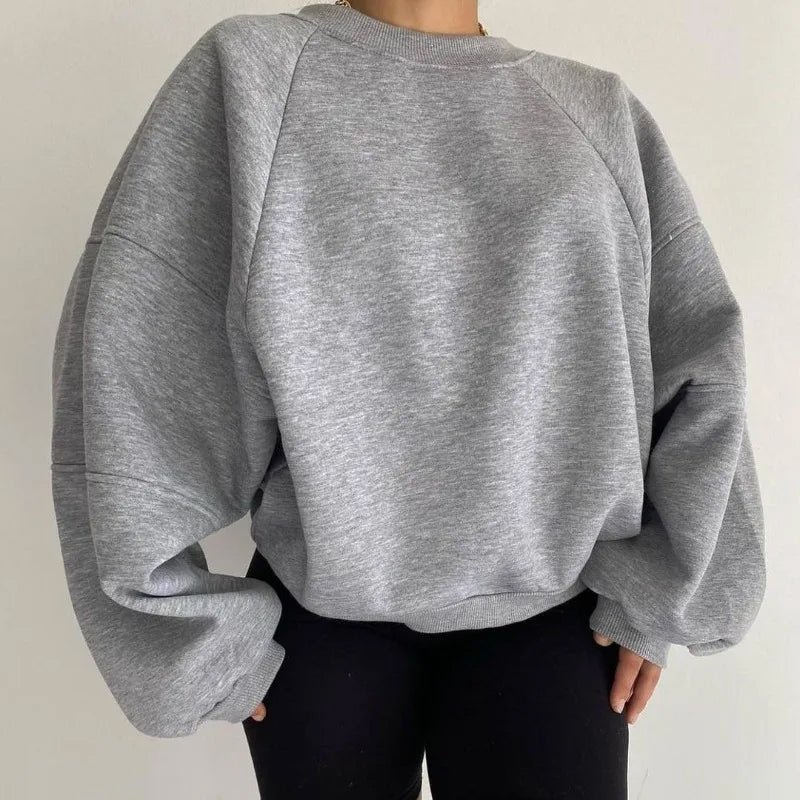 Oversized Raglan Sweater met Volume Mouwen