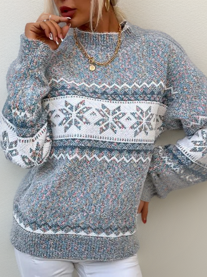 Emora Nova - Dames Fair Isle Gebreide Trui - Winter