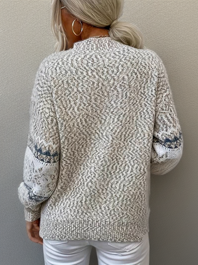 Emora Nova - Dames Fair Isle Gebreide Trui - Winter