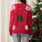Emora Nova - Feestelijke Dames Trui met Kerstprint - Winter