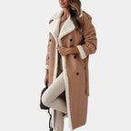 Emora Nova - Luxe Dames Winterjas met Faux Shearling Voering - Winter