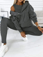 Emora Nova - Loungewear Set met Capuchon en Pouch Pocket