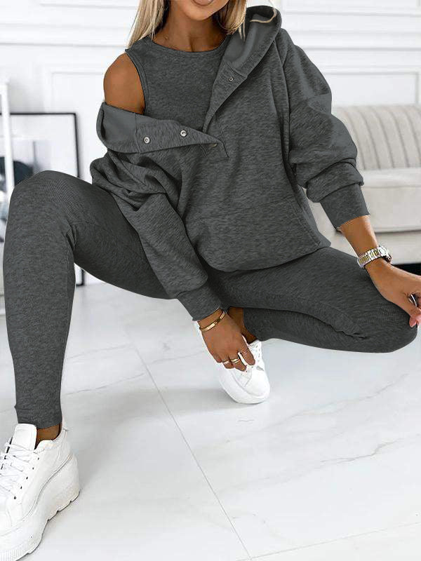 Emora Nova - Loungewear Set met Capuchon en Pouch Pocket