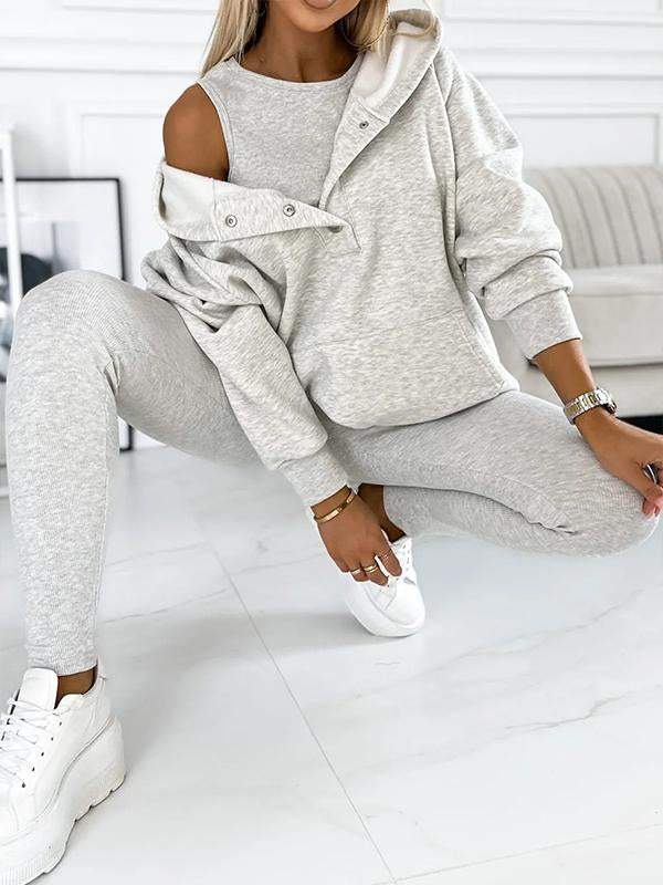 Emora Nova - Loungewear Set met Capuchon en Pouch Pocket