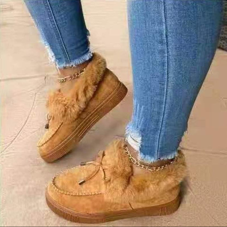 Lauren I Comfortabele Dames Pantoffels met Bontrand